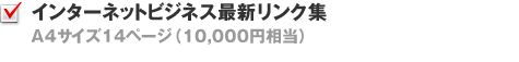 インターネットビジネス最新リンク集A4サイズ14ページ(10000円相当)